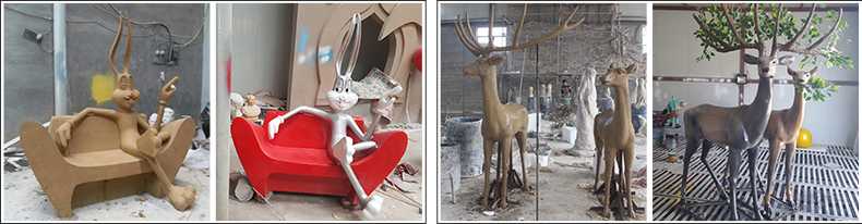 玻璃鋼雕塑制作流程，仿真景觀雕塑廠家