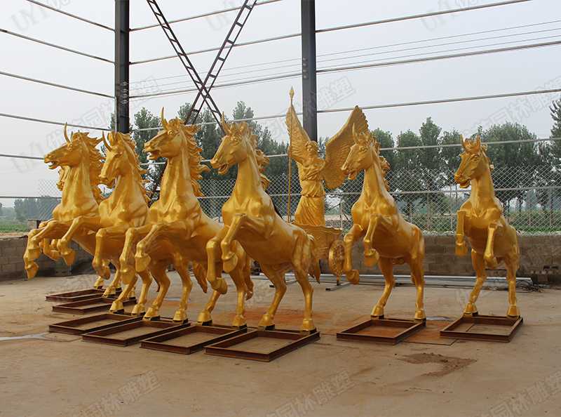 景觀銅馬雕塑，銅馬雕塑定制
