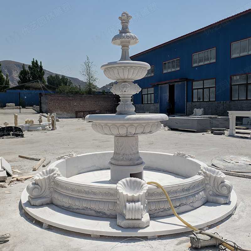 大理石噴泉，漢白玉噴泉